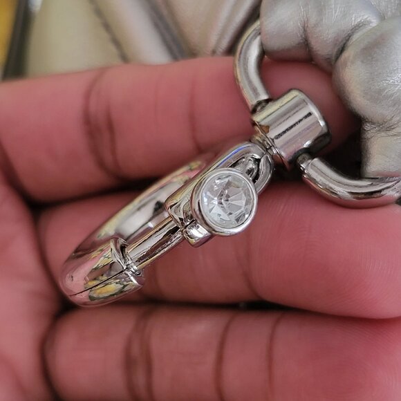 Juicy Couture Silver Metallic Wristlet